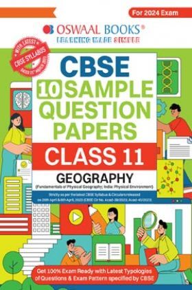 Oswaal CBSE Sample Question Papers Class 11 Geography for 2024 Exam